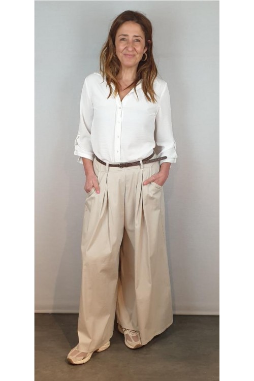 FALDA PANTALON CECILE BEIGE