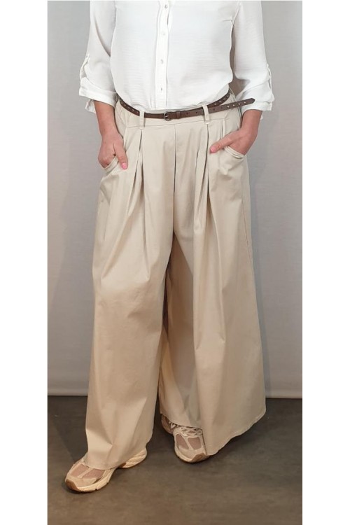 FALDA PANTALON CECILE BEIGE