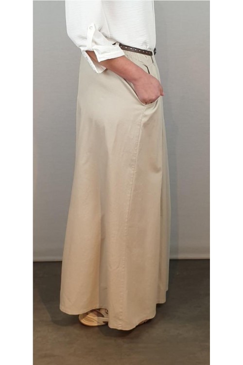 FALDA PANTALON CECILE BEIGE