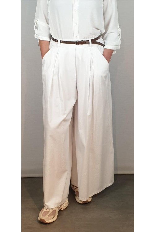 FALDA PANTALON CECILE BLANCO