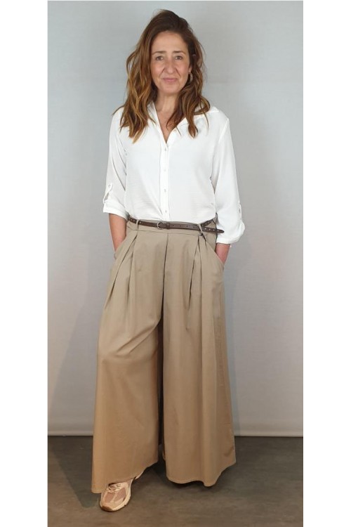 FALDA PANTALON CECILE CAMEL
