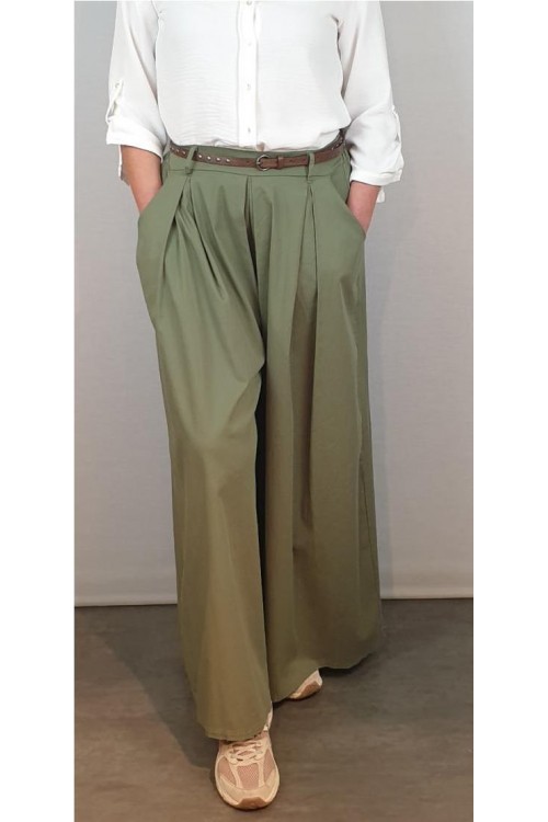 FALDA PANTALON CECILE KAKI 2