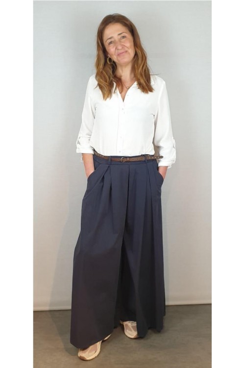 FALDA PANTALON CECILE AZUL...