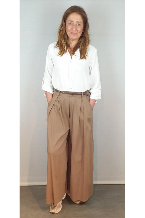 FALDA PANTALON CECILE MARRON