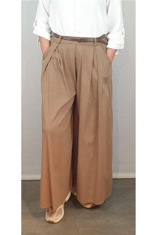 FALDA PANTALON CECILE MARRON 2