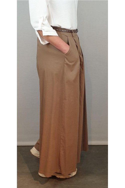 FALDA PANTALON CECILE MARRON