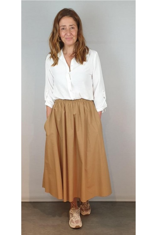 FALDA CECILE WANG CAMEL