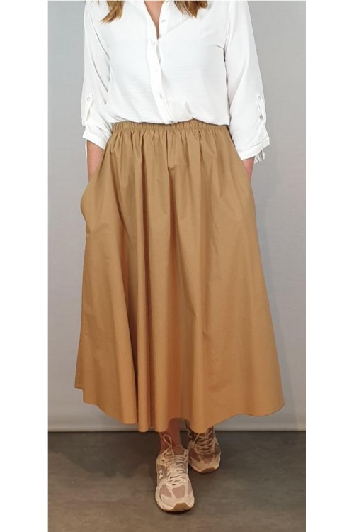FALDA CECILE WANG CAMEL