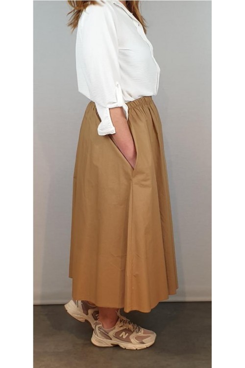 FALDA CECILE WANG CAMEL