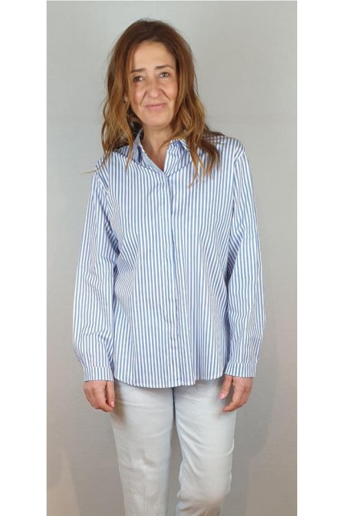 CAMISA CECILE WANG AZUL