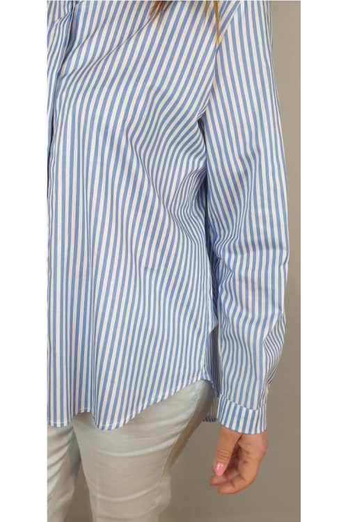 CAMISA CECILE WANG AZUL