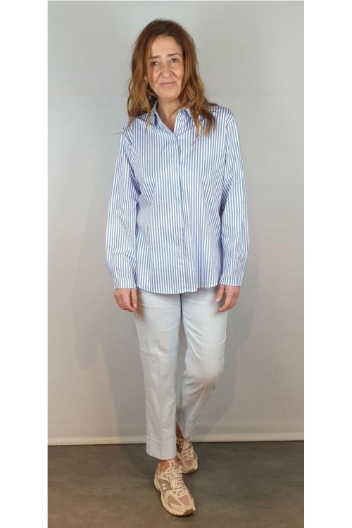 CAMISA CECILE WANG AZUL
