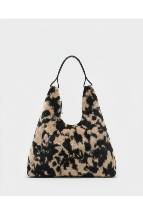 Bolso de hombro con tejido...