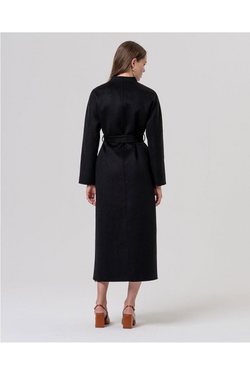 Abrigo hand made cruzado con c NEGRO