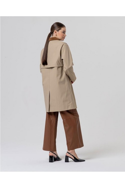Gabardina con forro interior d CAMEL