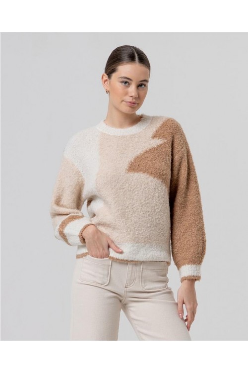 Jersey cuello redondo con...