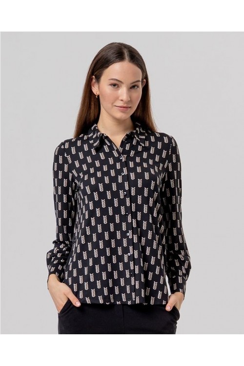Camisa estilo ancho NEGRO