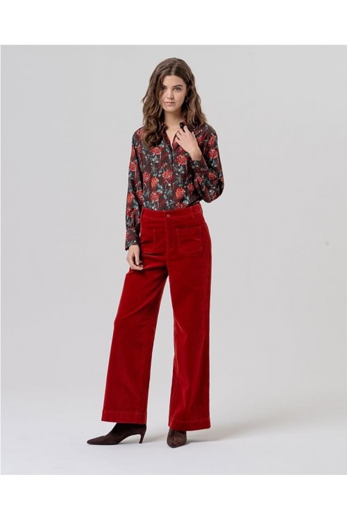 Pantalón ancho con...