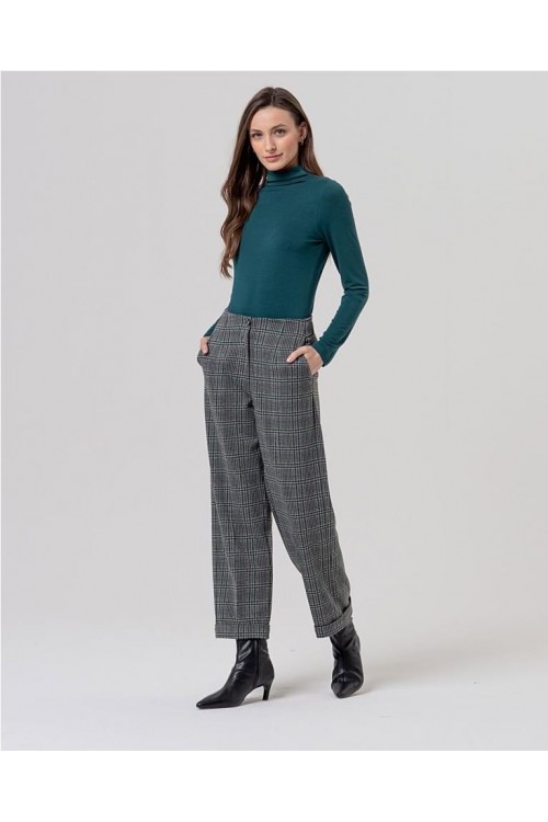 Pantalón recto GRIS
