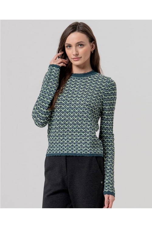 Jersey cuello redondo contextu VERDE...