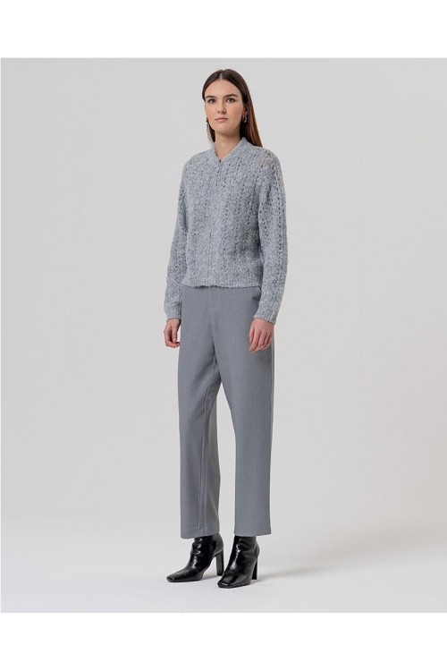 Cardigan bomber con lentejuela GRIS...