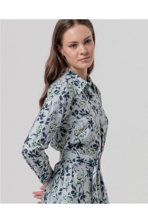 Vestido camisero GRIS