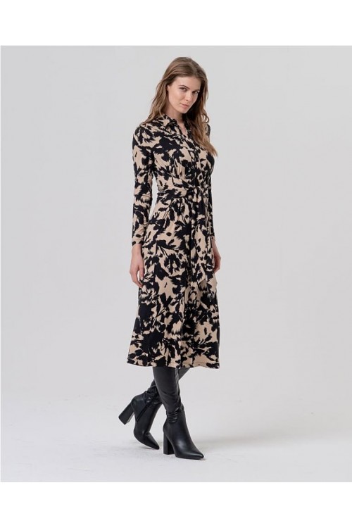 Vestido camisero NEGRO