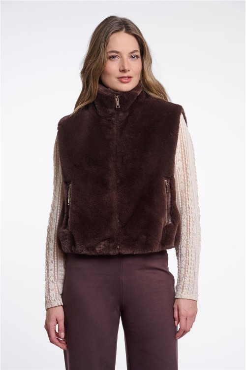 CHALECO RINOPELLE MARRON