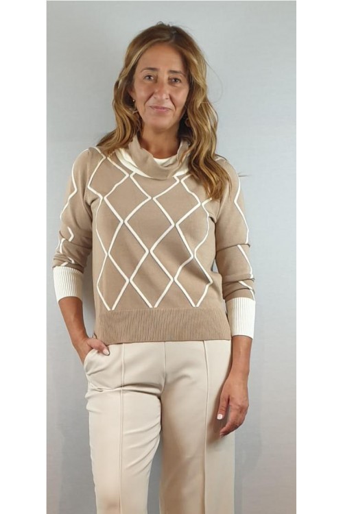 JERSEY BLUTON CAMEL