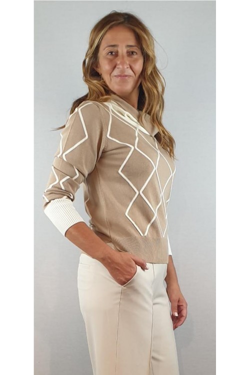 JERSEY BLUTON CAMEL