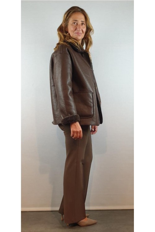 CHAQUETON ESCANDELLE MARRON