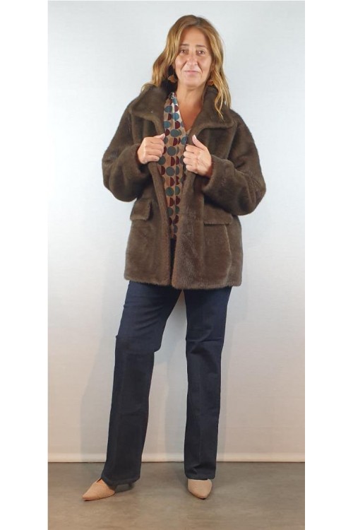 CHAQUETON GIOVANNI MARRON