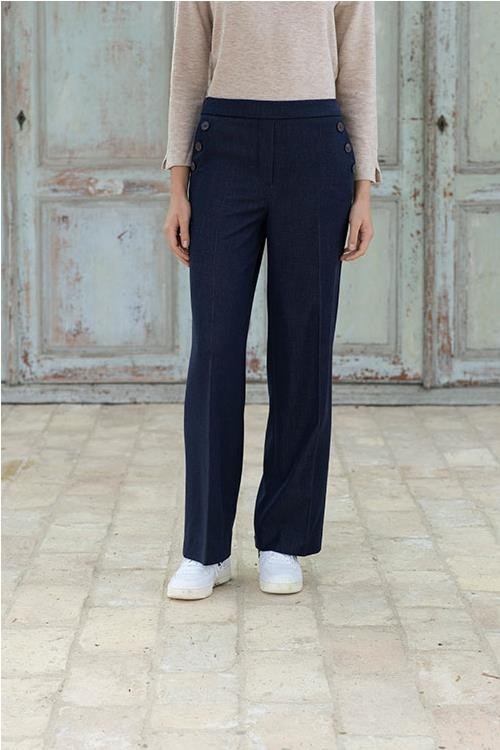 PANTALON HONGO AZUL
