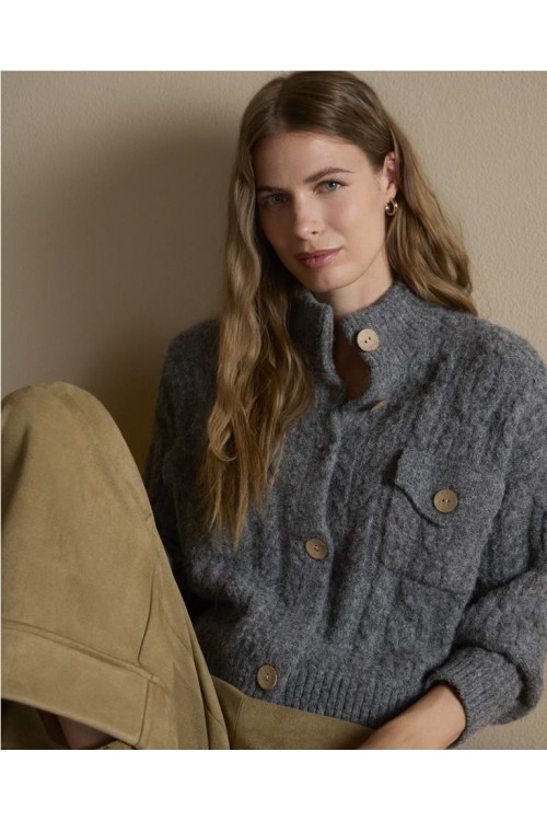 CHAQUETA SURKANA GRIS CLARO