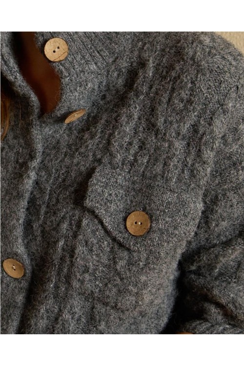 CHAQUETA SURKANA GRIS CLARO