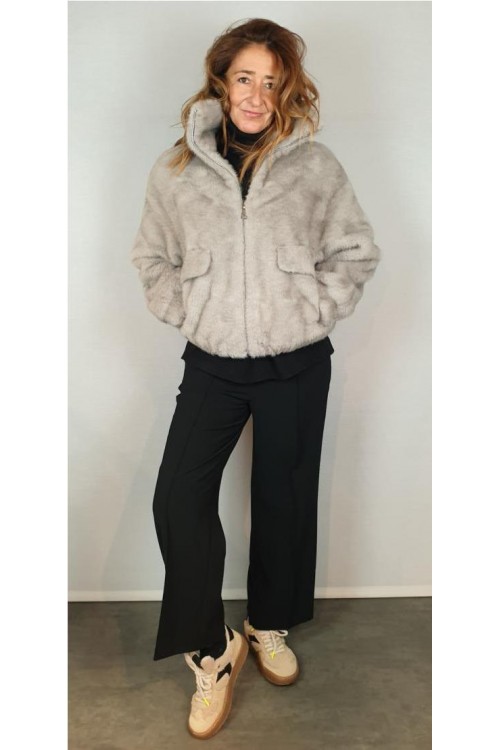 CAZADORA GIOVANNI GRIS CLARO