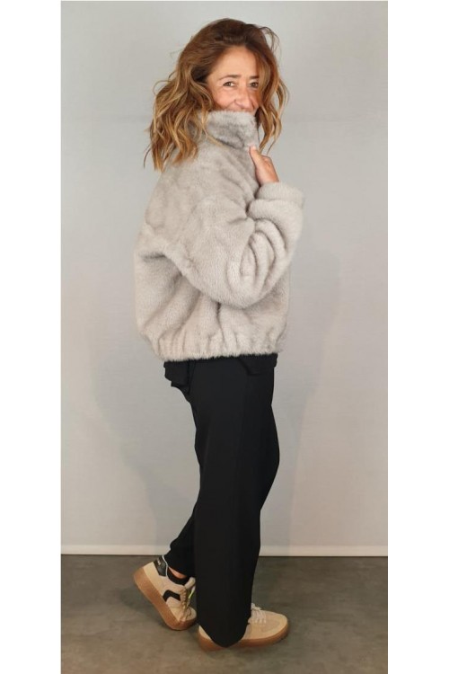 CAZADORA GIOVANNI GRIS CLARO