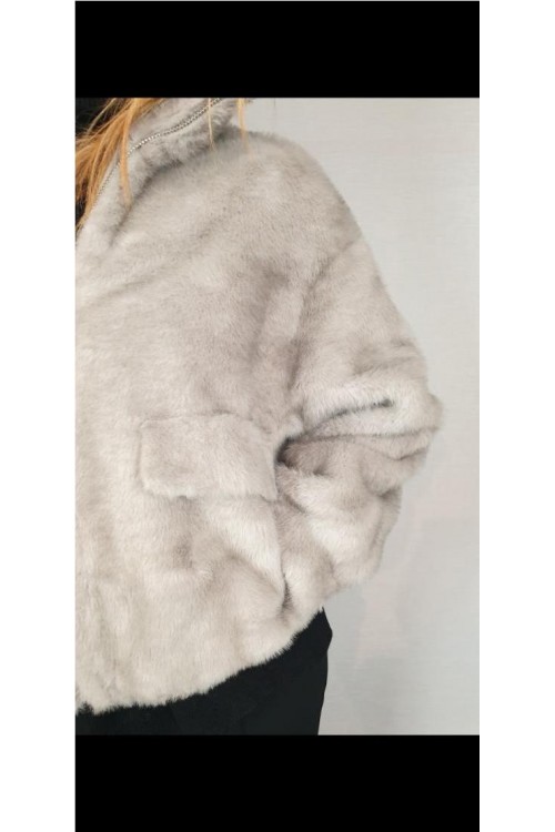 CAZADORA GIOVANNI GRIS CLARO