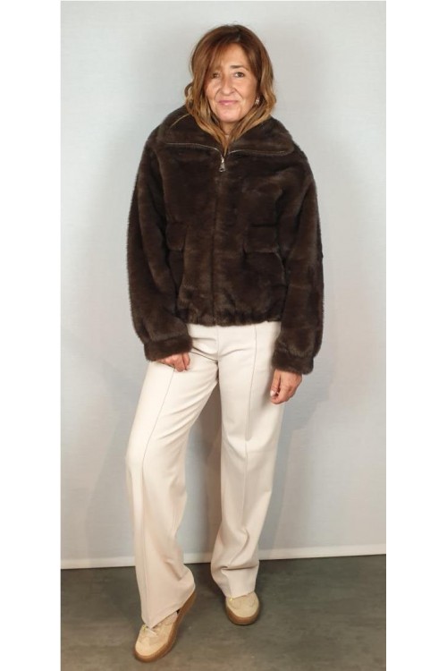 CAZADORA GIOVANNI MARRON