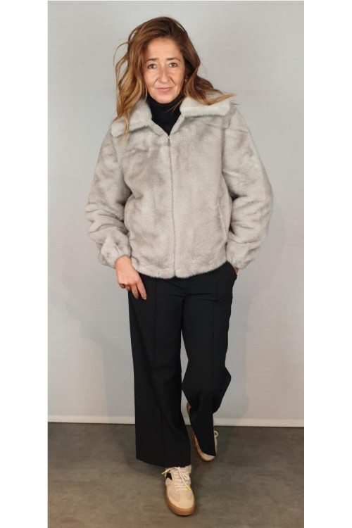 CAZADORA GIOVANNI GRIS CLARO