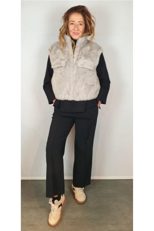 CHALECO GIOVANNI GRIS CLARO