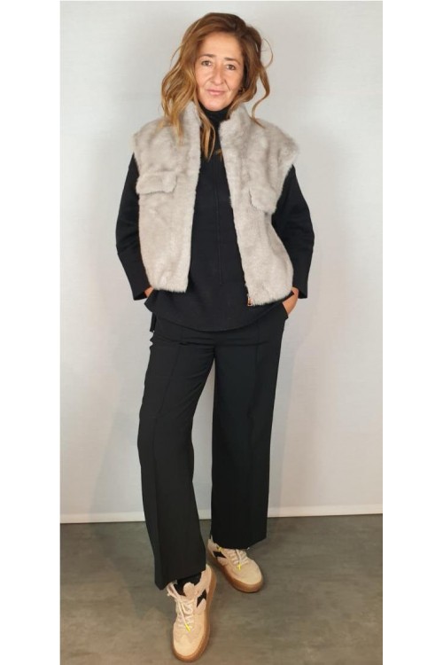 CHALECO GIOVANNI GRIS CLARO