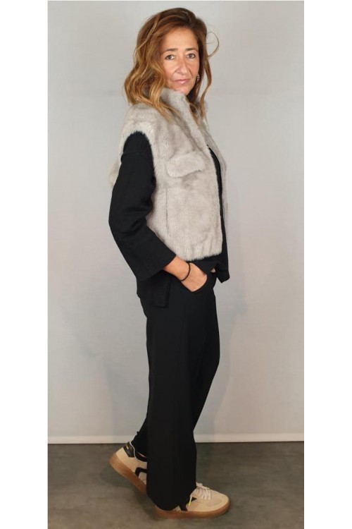 CHALECO GIOVANNI GRIS CLARO