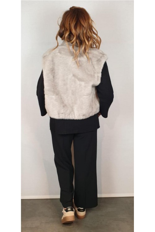 CHALECO GIOVANNI GRIS CLARO