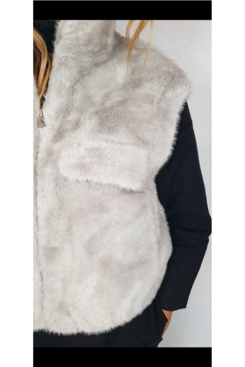 CHALECO GIOVANNI GRIS CLARO