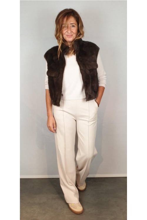 CHALECO GIOVANNI MARRON 2