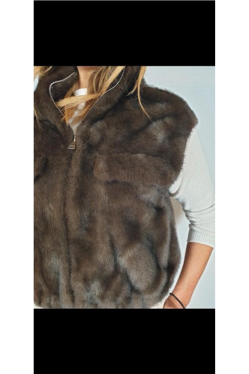 CHALECO GIOVANNI MARRON