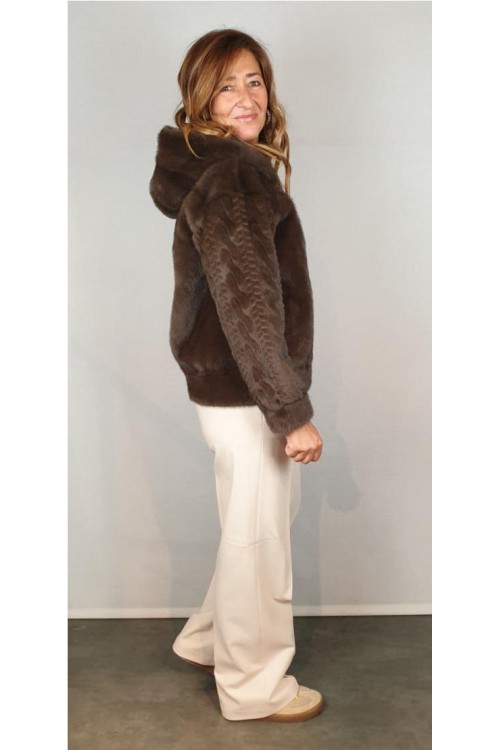 CAZADORA GIOVANNI MARRON