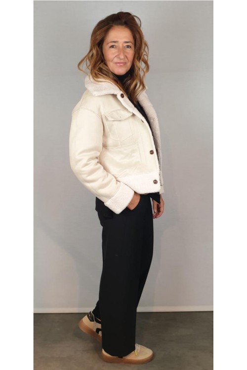 CAZADORA HELENE CRUDO