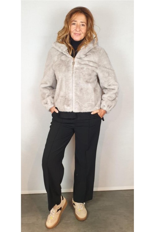 CAZADORA LEO&UGO GRIS CLARO